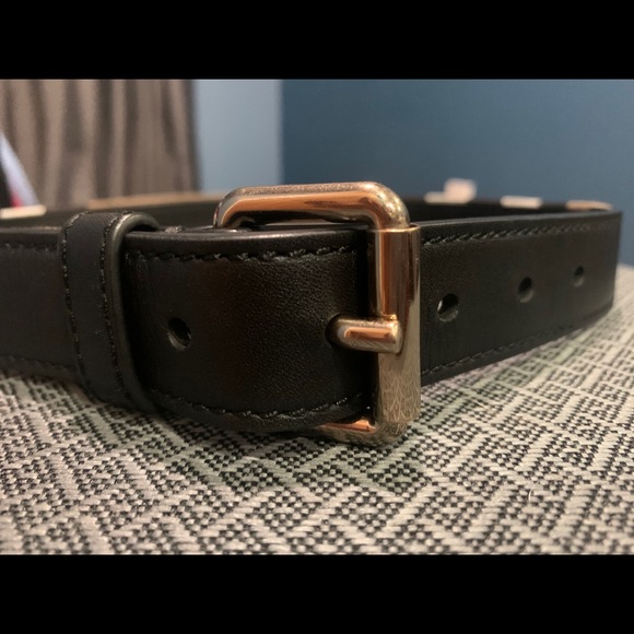 Burberry Women’s Leather and Fabric Check Belt 70 - Picture 6 of 6
